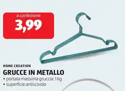 ALDI Home creation grucce in metallo offerta