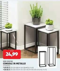 ALDI Home creation console in metallo offerta