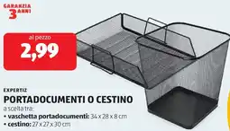 ALDI Expertiz portadocumenti o cestino offerta