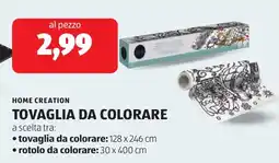 ALDI Home creation tovaglia da colorare offerta