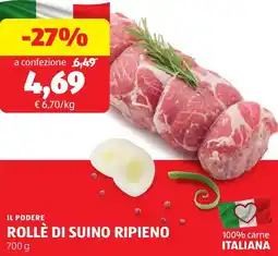 ALDI Il podere rollè di suino ripieno offerta