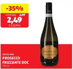ALDI Costellore prosecco frizzante DOC offerta