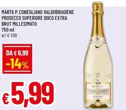 A&O Marta p. conegliano valdobbiadene prosecco superiore docg extra brut millesimato offerta