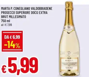 Marta p. conegliano valdobbiadene prosecco superiore docg extra brut millesimato