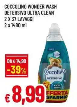 A&O Coccolino wonder wash detersivo ultra clean offerta