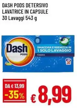A&O Dash pods detersivo lavatrice in capsule offerta