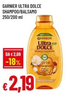 A&O Garnier ultra dolce shampoo/balsamo offerta