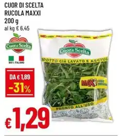 A&O Cuor di scelta rucola maxxi offerta