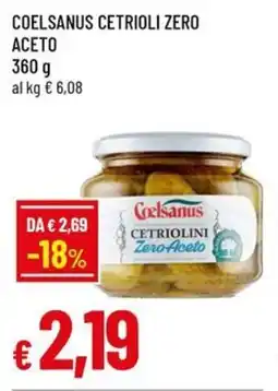 A&O Coelsanus cetrioli zero aceto offerta