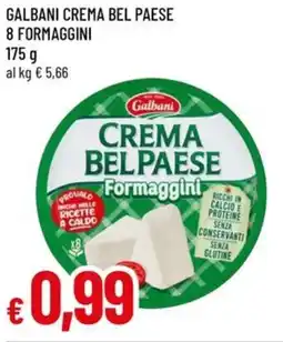 A&O Galbani crema bel paese 8 formaggini offerta