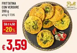 A&O Frittatina con verdure offerta