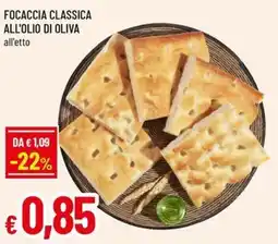 A&O Focaccia classica all'olio di oliva offerta
