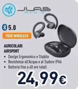 Unieuro Jlab auricolari airsport offerta