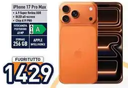 Unieuro iPhone 17 Pro Max offerta