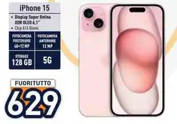 Unieuro iPhone 15 offerta