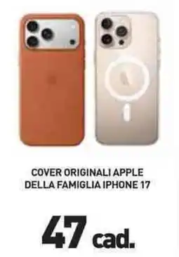 Unieuro Cover originali apple della famiglia iphone 17 offerta