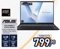 Unieuro ASUS VIVOBOOK 16 M1607KA-MB053W offerta