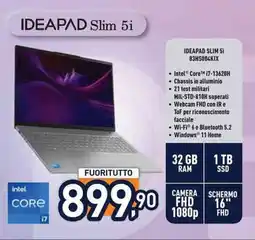 Unieuro IDEAPAD SLIM 5i 83HS004KIX offerta