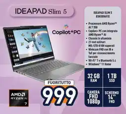 Unieuro IDEAPAD SLIM 5 83HX006FIX offerta