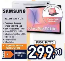 Unieuro SAMSUNG GALAXY TAB S10 LITE offerta