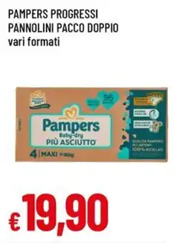 A&O Pampers progressi pannolini pacco doppio offerta