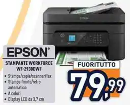 Unieuro EPSON STAMPANTE WORKFORCE WF-2930DWF offerta