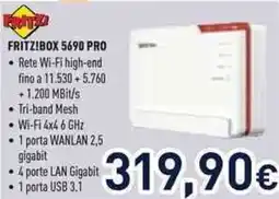 Unieuro FRITZ!BOX 5690 PRO offerta