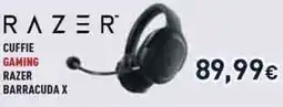 Unieuro Cuffie gaming razer barracuda x offerta