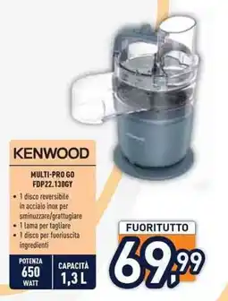 Unieuro KENWOOD MULTI-PRO GO FDP22.130GY offerta