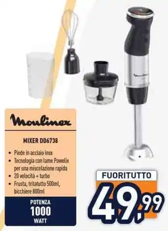 Unieuro Moulinex MIXER DD6738 offerta