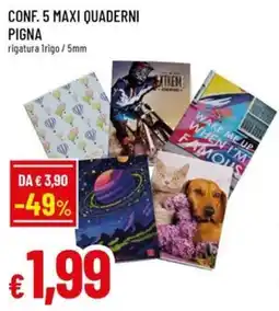 A&O Conf. 5 maxi quaderni pigna offerta