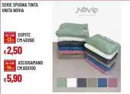 A&O Serie spugna tinta unita NOVIA offerta