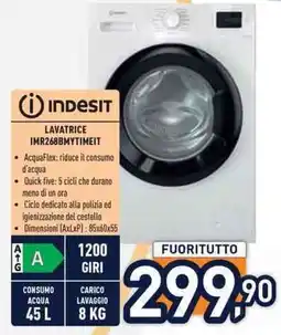 Unieuro INDESIT LAVATRICE IMR268BMYTIMEIT offerta