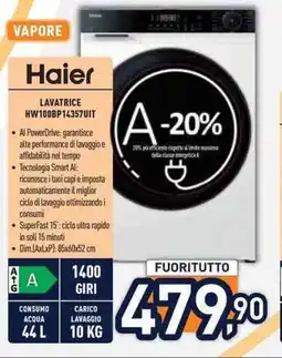 Unieuro Haier LAVATRICE HW100BP14357UIT offerta