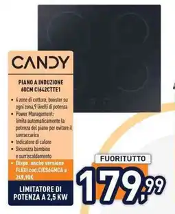 Unieuro CANDY PIANO A INDUZIONE 60CM C1642CTTE1 offerta