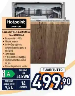Unieuro Hotpoint LAVASTOVIGLIE DA INCASSO HAGIA14BN7A0 offerta
