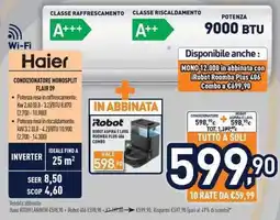 Unieuro Haier CONDIZIONATORE MONOSPLIT FLAIR 09 offerta