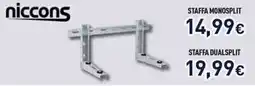 Unieuro Niccons staffa monosplit offerta
