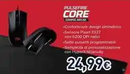 Unieuro Pulsefire core gaming mouse offerta