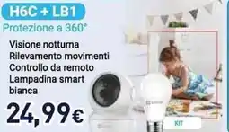 Unieuro EZVIZ H6C + LB1 Protezione a 360° offerta