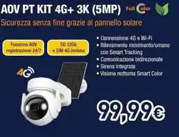 Unieuro IMOU AOV PT KIT 4G+ 3K (5MP) offerta