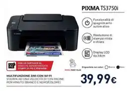 Unieuro Canon PIXMA TS3750i offerta