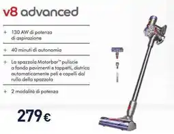Unieuro dyson v8 advanced offerta