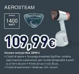 Unieuro Rowenta aerosteam Stiratore verticale Mod. DR9814 offerta