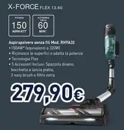 Unieuro Rowenta x-force flex 13.60 Aspirapolvere senza fili Mod. RH9A32 offerta