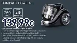 Unieuro Rowenta compact power xxl Aspirapolvere senza sacco Mod. RO4B75 offerta