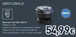 Unieuro Rowenta gentlebald Rasoio per testa Mod. TN3110 offerta