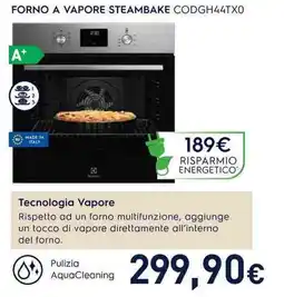 Unieuro Rowenta FORNO A VAPORE STEAMBAKE CODGH44TXO offerta
