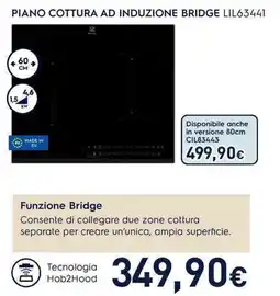 Unieuro Rowenta PIANO COTTURA AD INDUZIONE BRIDGE LIL63441 offerta