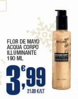 Splendidi e Splendenti Flor de mayo acqua corpo illuminante offerta